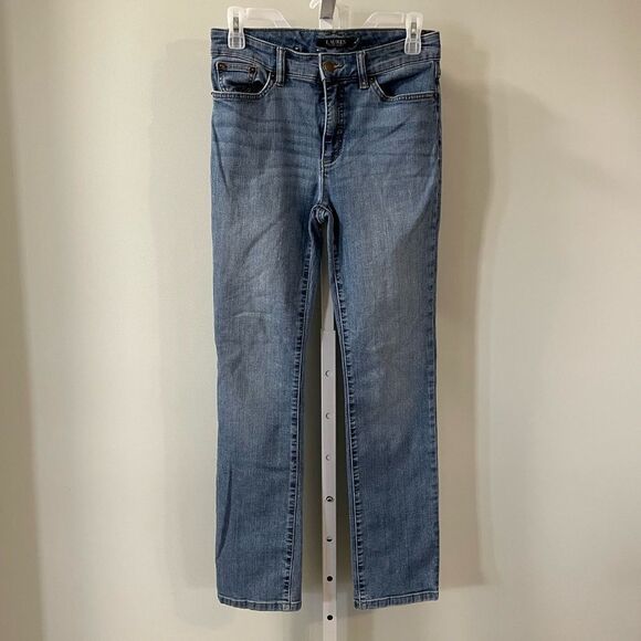 Lauren Ralph Lauren Denim - Lauren Ralph Lauren Light Wash Premier Straight Blue Jeans